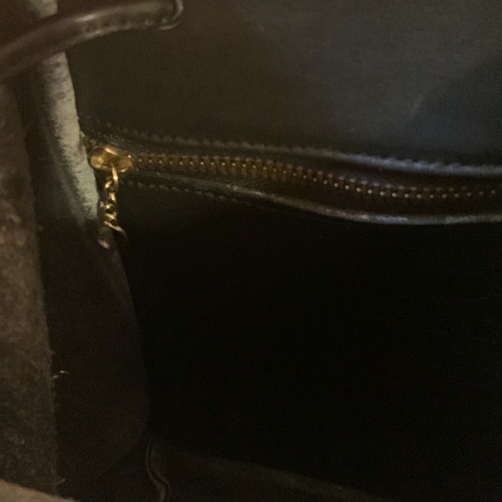 VINTAGE Coach Y2K 90s mini black leather backpack top handle adjustable VGUC - Picture 13 of 16